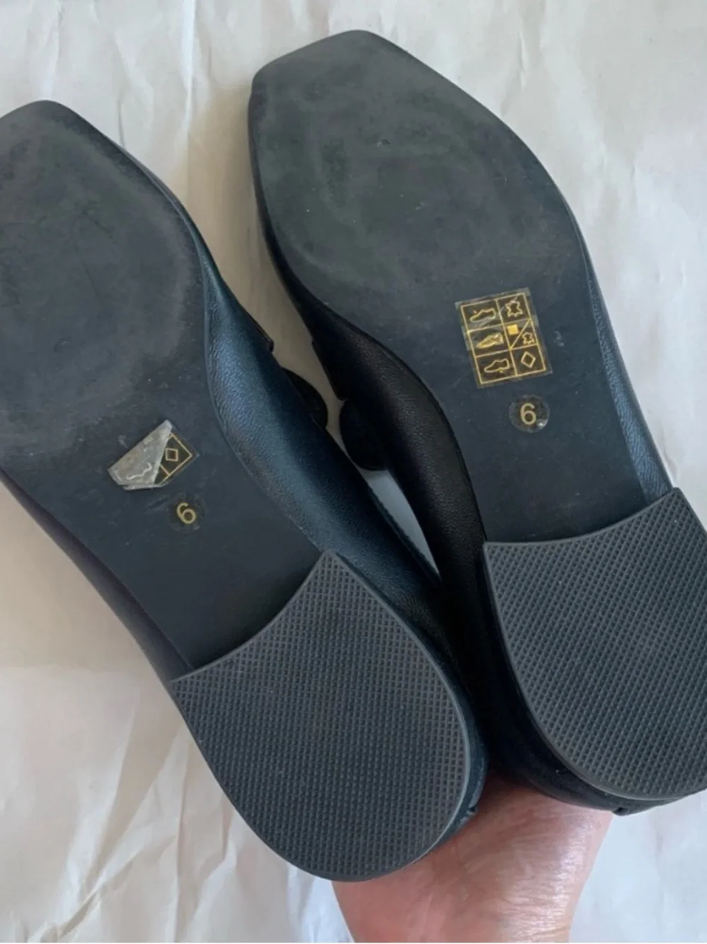 Jeffrey Campbell Black Leather & Suede Loafers